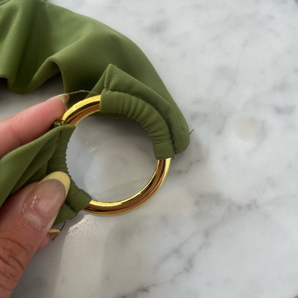 UjENA sage Green Bikini with Gold Accents. Worn in the movie bikini girls on ice - Picture 5 of 5